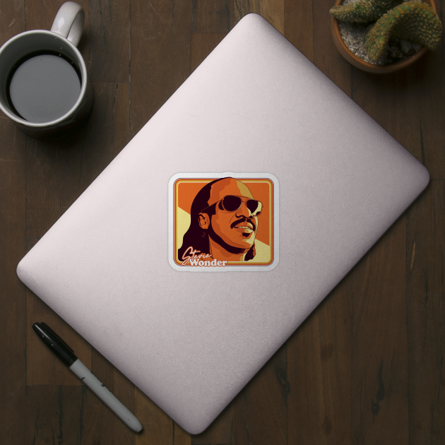 Stevie Wonder --  Retro 70s Style Fan Illustration by DankFutura